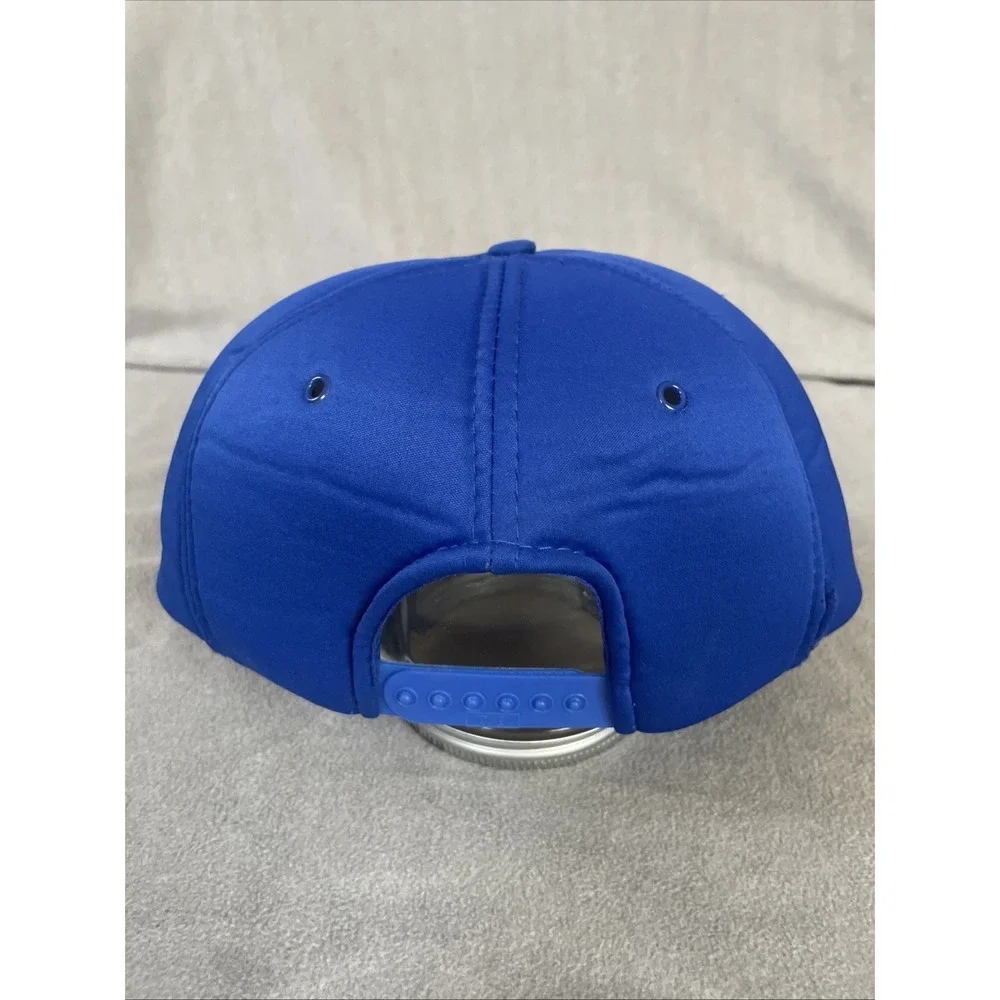 Distressed Banner Bearings‎ Trucker Hat Mens OSFA Blue Vintage Snapback Mesh Cap